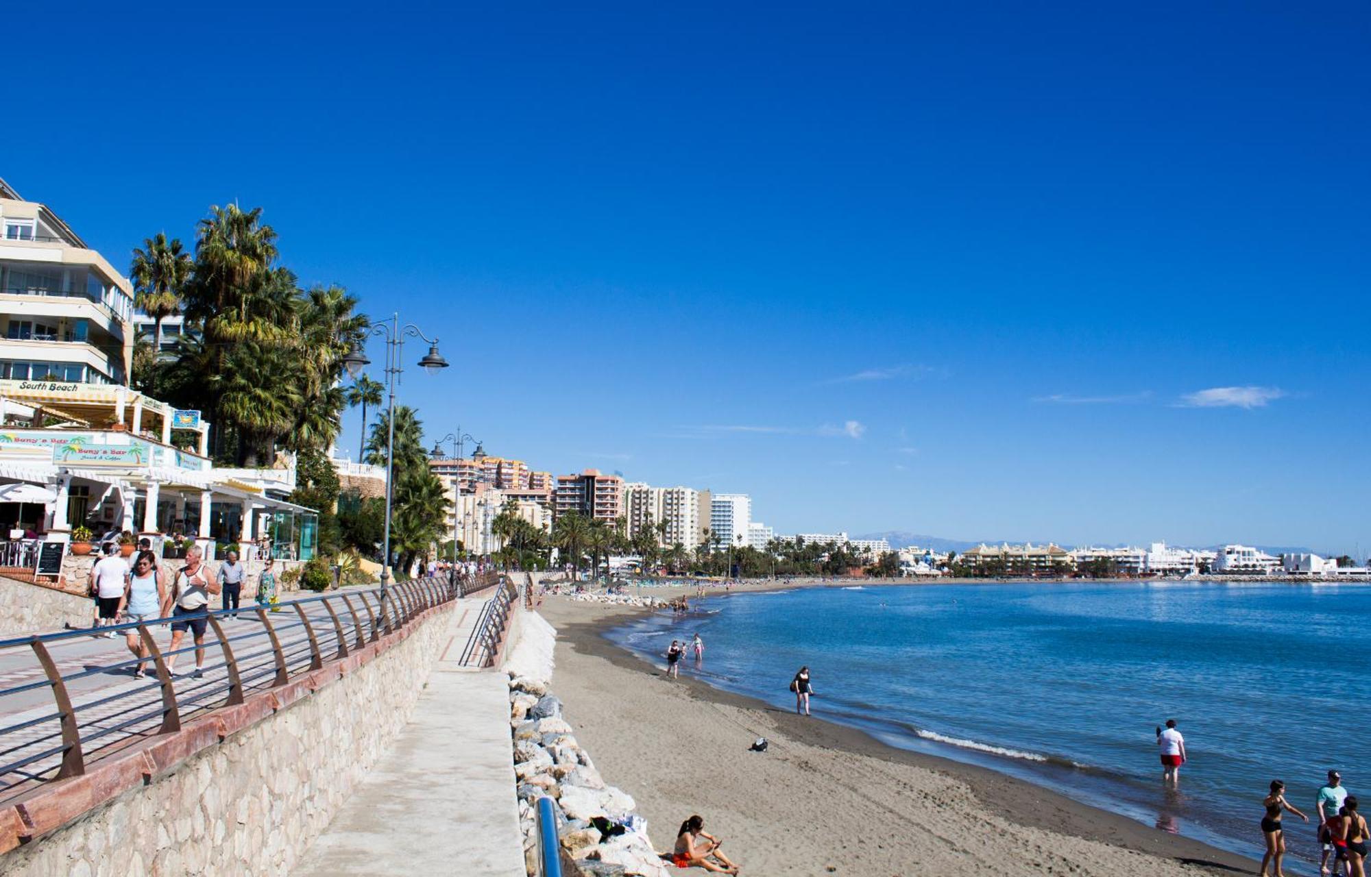 Benal Beach Suite Ii, Estudio Con Parque Acuatico Y Vistas Al Mar. Benalmádena Εξωτερικό φωτογραφία