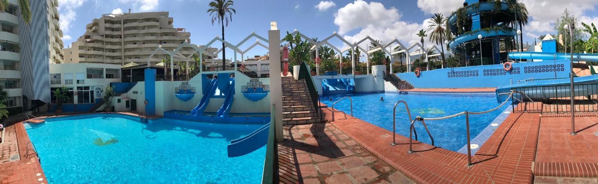 Benal Beach Suite Ii, Estudio Con Parque Acuatico Y Vistas Al Mar. Benalmádena Εξωτερικό φωτογραφία